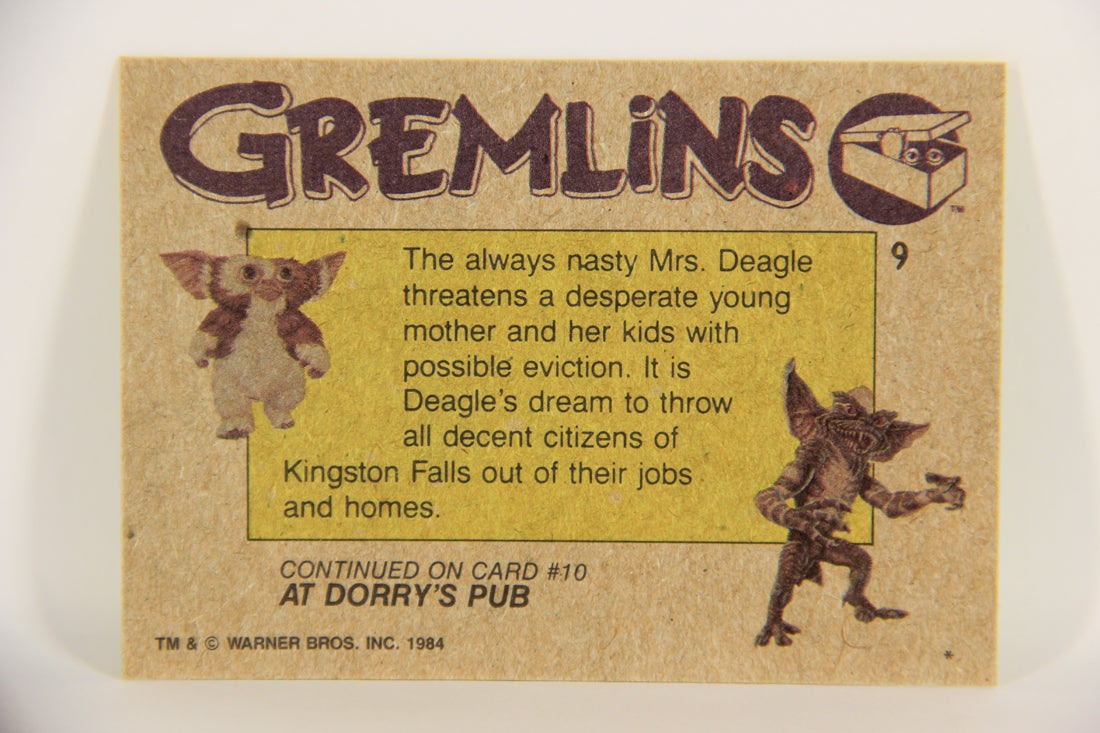 Gremlins 1984 Trading Card #9 Nasty Mrs. Deagle ENG Topps L021124