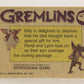 Gremlins 1984 Trading Card #11 A Present From Dad ENG Topps L021126