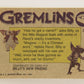 Gremlins 1984 Trading Card #12 Introducing Gizmo ENG Topps L021127
