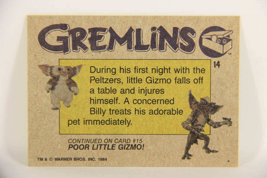 Gremlins 1984 Trading Card #14 Gizmo's Boo-Boo ENG Topps L021129