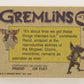 Gremlins 1984 Trading Card #25 Gizmo's Fears ENG Topps L021140