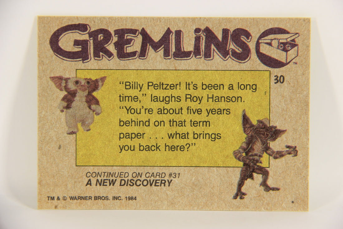 Gremlins 1984 Trading Card #30 The Science Teacher ENG Topps L021145
