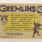 Gremlins 1984 Trading Card #34 Evil Of The Gremlins ENG Topps L021149
