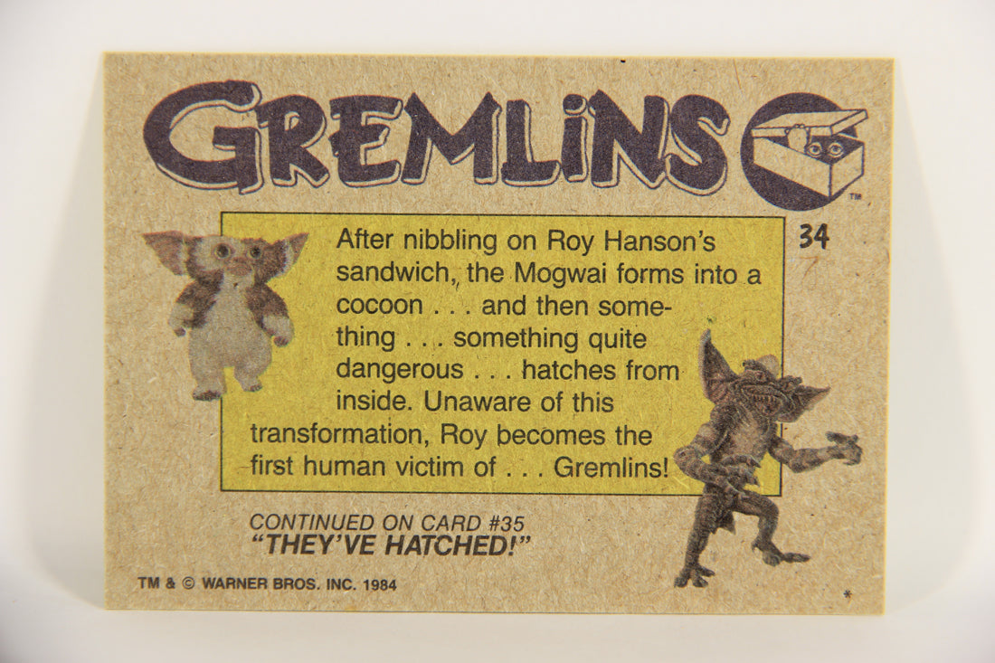 Gremlins 1984 Trading Card #34 Evil Of The Gremlins ENG Topps L021149