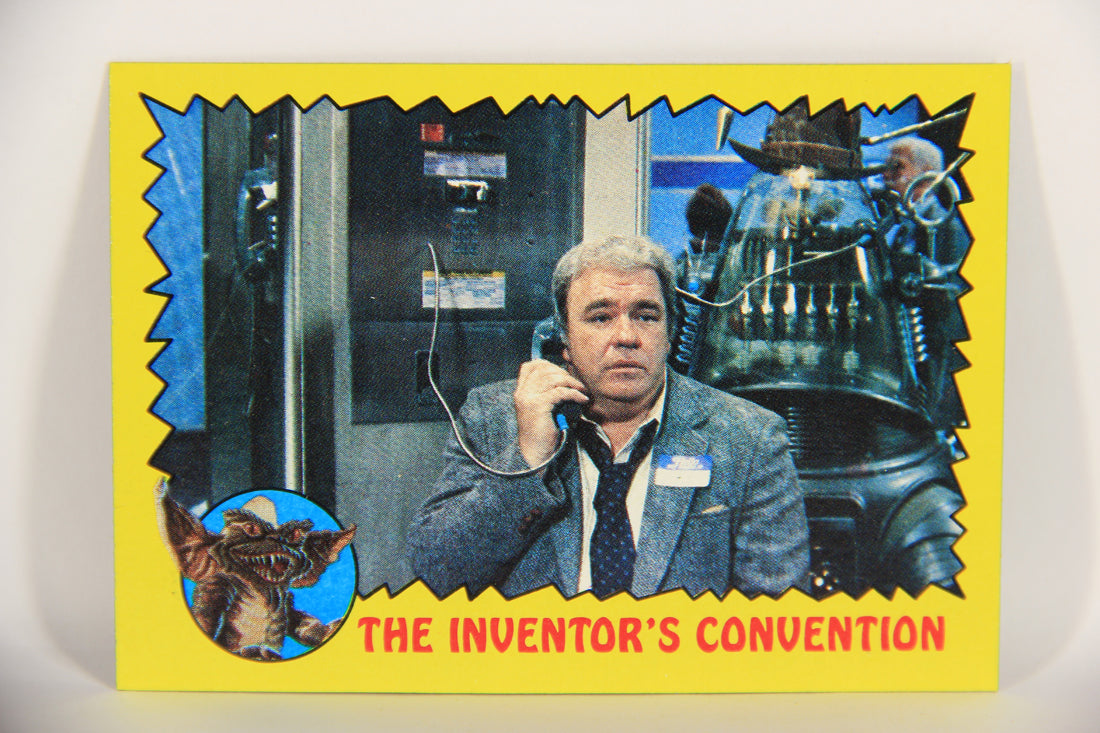 Gremlins 1984 Trading Card #41 The Inventor's Convention ENG Topps L021156