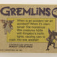Gremlins 1984 Trading Card #43 Jamming Traffic ENG Topps L021158