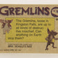 Gremlins 1984 Trading Card #44 Deadly Creatures ENG Topps L021159