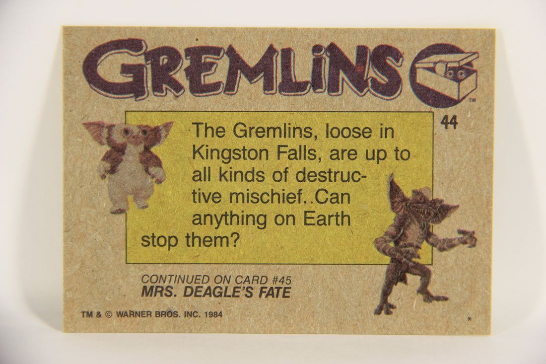 Gremlins 1984 Trading Card #44 Deadly Creatures ENG Topps L021159