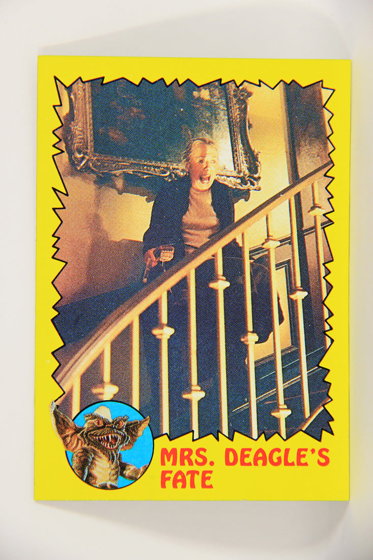 Gremlins 1984 Trading Card #45 Mrs. Deagle's Fate ENG Topps L021160
