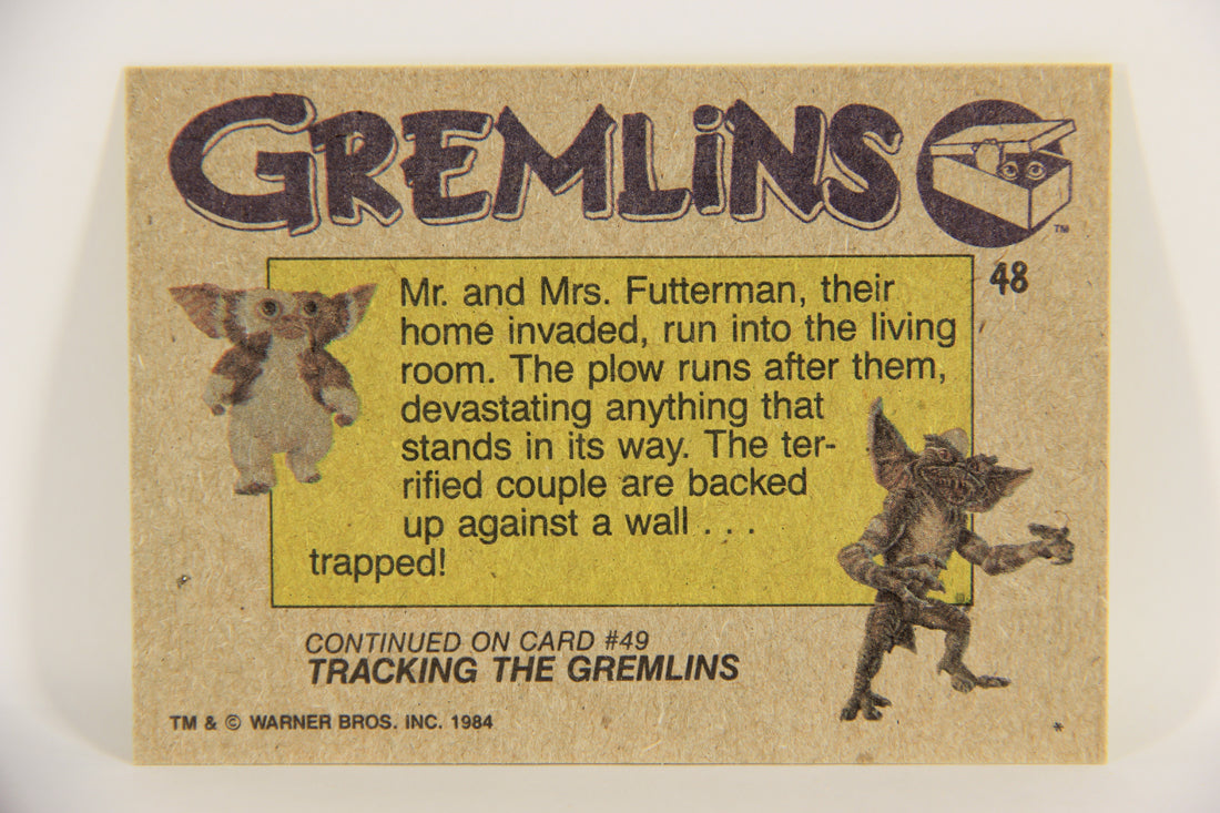 Gremlins 1984 Trading Card #48 Terrified Victim ENG Topps L021163