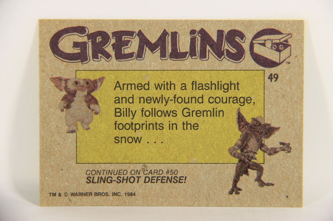 Gremlins 1984 Trading Card #49 Tracking The Gremlins ENG Topps L021164