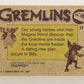 Gremlins 1984 Trading Card #59 The Gremlins Are Inside ENG Topps L021174