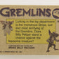Gremlins 1984 Trading Card #66 Stripe's Last Stand ENG Topps L021181