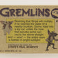 Gremlins 1984 Trading Card #69 Gizmo Saves The Day ENG Topps L021184