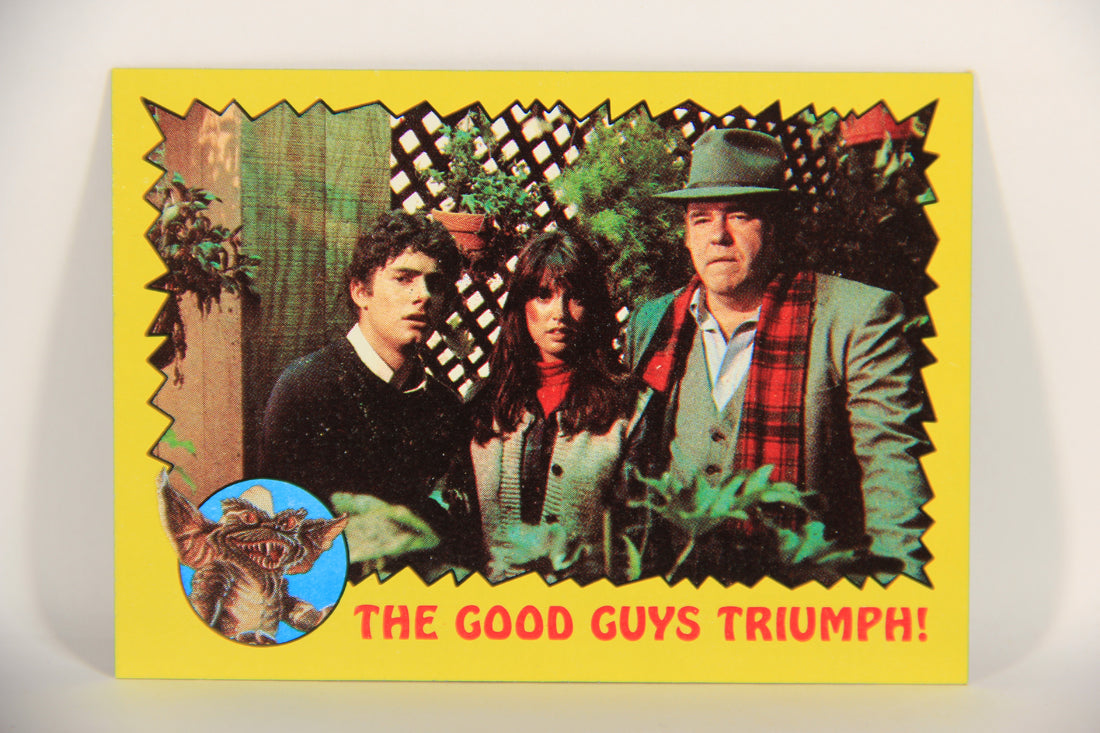 Gremlins 1984 Trading Card #71 The Good Guys Triumph ENG Topps L021186