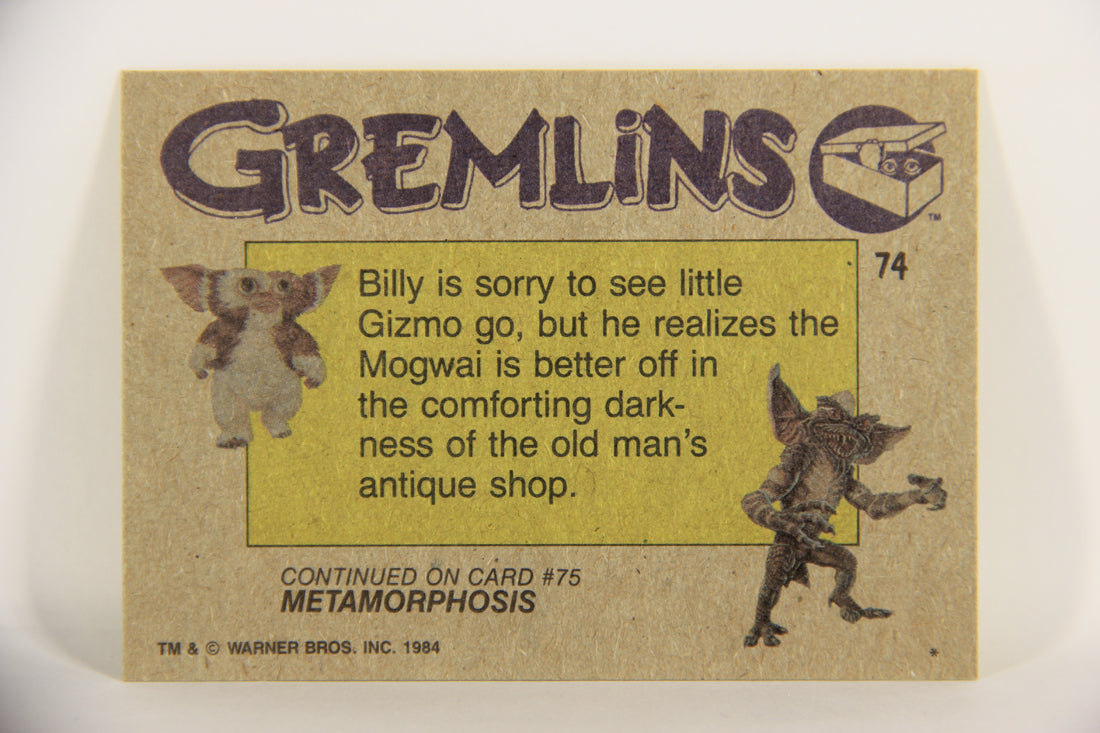 Gremlins 1984 Trading Card #74 The Peltzers And Kate ENG Topps L021189