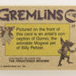 Gremlins 1984 Trading Card #77 Artwork Little Gizmo ENG Topps L021192