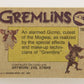 Gremlins 1984 Trading Card #78 The Frightened Mogwai ENG Topps L021193