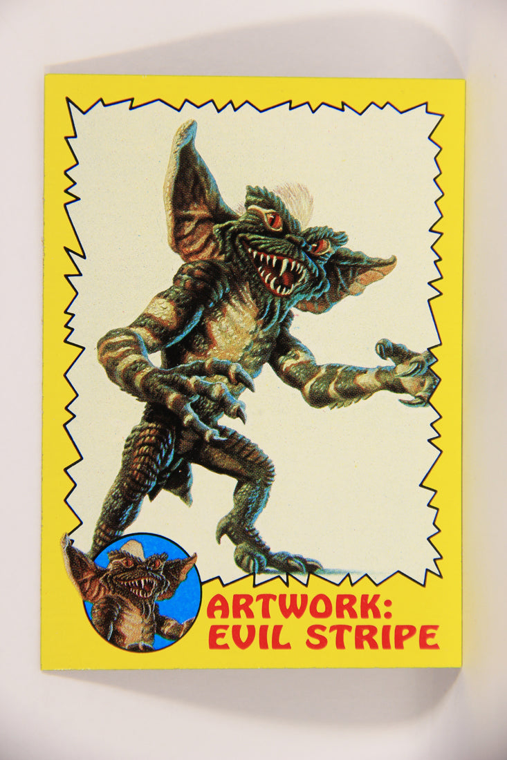 Gremlins 1984 Trading Card #79 Artwork Evil Stripe ENG Topps L021194