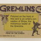 Gremlins 1984 Trading Card #79 Artwork Evil Stripe ENG Topps L021194
