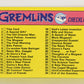Gremlins 1984 Trading Card #82 Gremlins Checklist ENG Topps L021197
