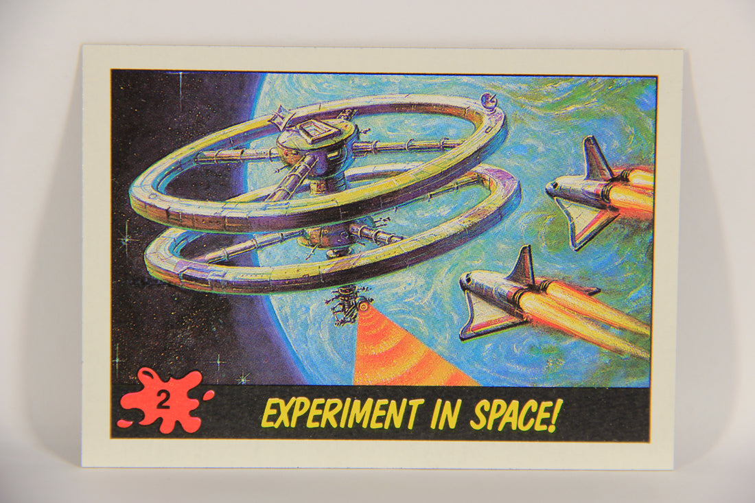 Dinosaurs Attack 1988 Vintage Trading Card #2 Experiment In Space ENG L021199