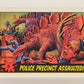 Dinosaurs Attack 1988 Vintage Trading Card #6 Police Precinct Assaulted ENG L021201