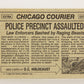 Dinosaurs Attack 1988 Vintage Trading Card #6 Police Precinct Assaulted ENG L021201