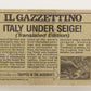 Dinosaurs Attack 1988 Vintage Trading Card #10 Italy Under Seige ENG L021204