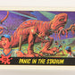 Dinosaurs Attack 1988 Vintage Trading Card #12 Panic In The Stadium ENG L021205