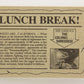 Dinosaurs Attack 1988 Vintage Trading Card #14 Lunch Break ENG L021206