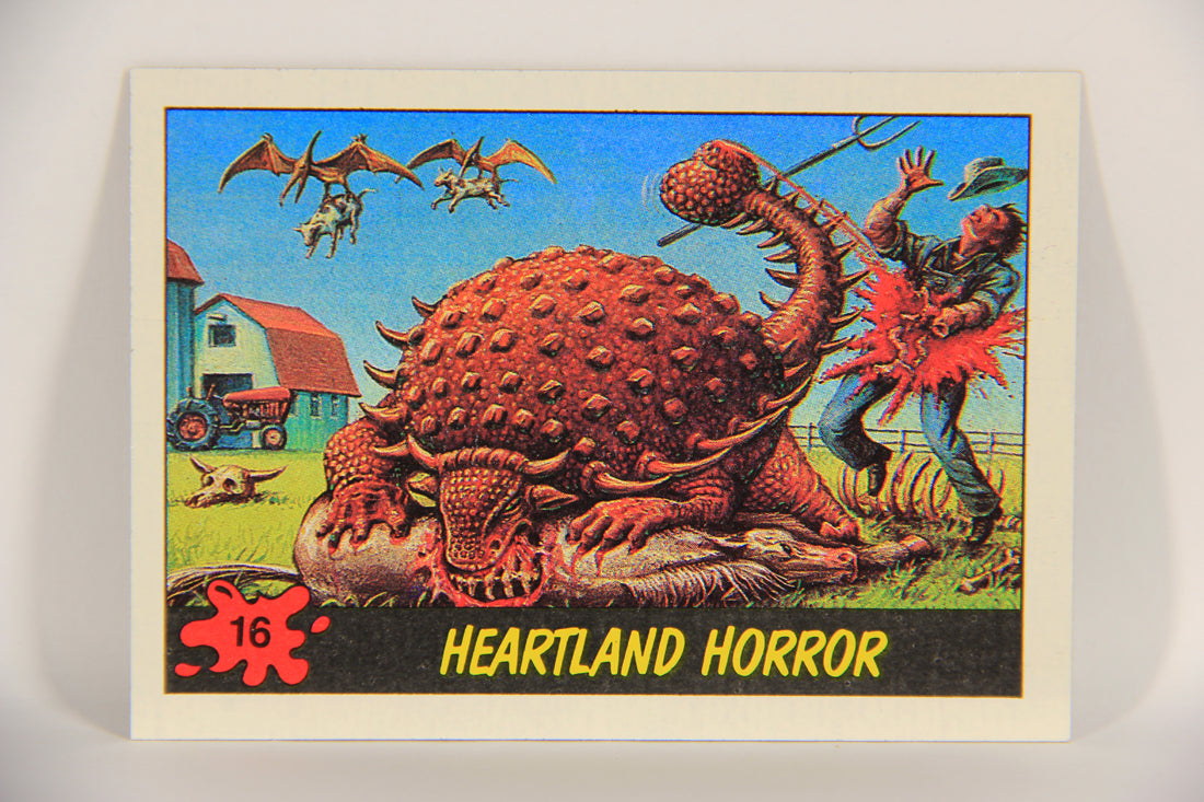 Dinosaurs Attack 1988 Vintage Trading Card #16 Heartland Horror ENG L021207