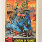 Dinosaurs Attack 1988 Vintage Trading Card #24 London In Flames ENG L021215