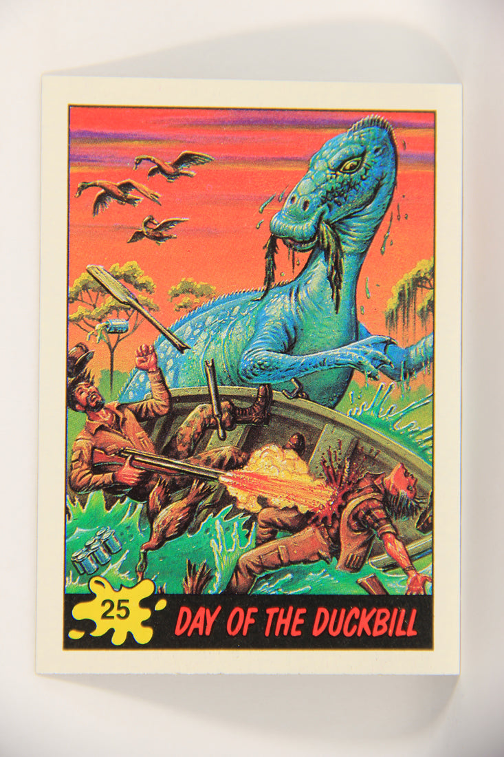 Dinosaurs Attack 1988 Vintage Trading Card #25 Day Of The Duckbill ENG L021216