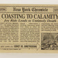 Dinosaurs Attack 1988 Vintage Trading Card #26 Coasting To Calamity ENG L021217