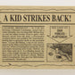 Dinosaurs Attack 1988 Vintage Trading Card #30 A Kid Strikes Back ENG L021221