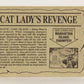 Dinosaurs Attack 1988 Vintage Trading Card #32 Cat Lady's Revenge ENG L021222