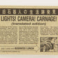 Dinosaurs Attack 1988 Vintage Trading Card #42 Lights Camera Carnage ENG L021230