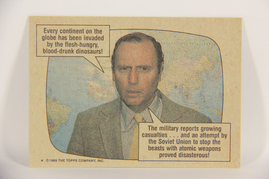 Dinosaurs Attack 1988 Vintage Trading Card #43 Business Lunch ENG L021231