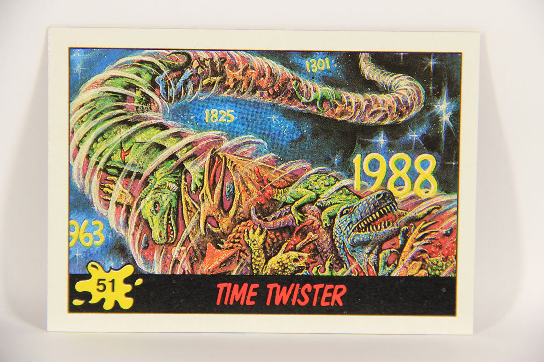 Dinosaurs Attack 1988 Vintage Trading Card #51 Time Twister ENG L021236
