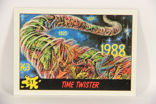 Dinosaurs Attack 1988 Vintage Trading Card #51 Time Twister ENG L021236