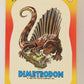 Dinosaurs Attack 1988 Vintage Sticker Trading Card #3 Dimetrodon ENG L021240