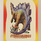 Dinosaurs Attack 1988 Vintage Sticker Trading Card #8 Stegosaurus ENG L021245