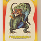 Dinosaurs Attack 1988 Vintage Sticker Trading Card #11 Tyrannosaurus ENG L021247
