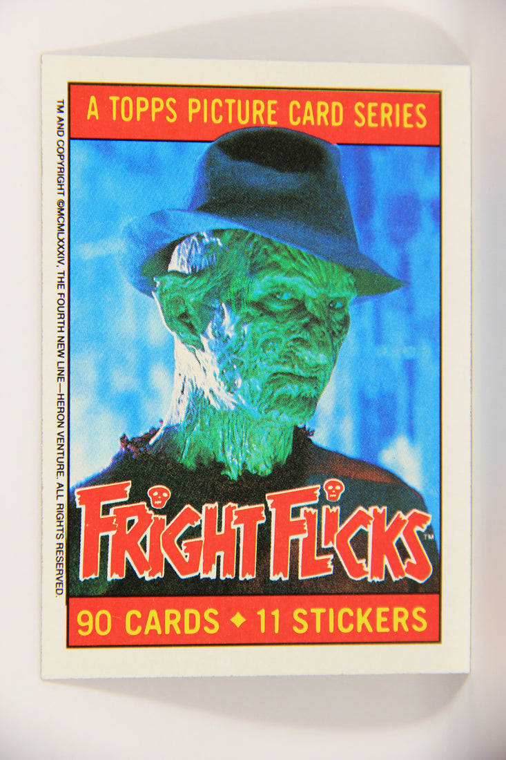 Fright Flicks 1988 Trading Card #1 Fright Flicks Ttile Card - NOES II ENG Topps L021248