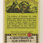 Fright Flicks 1988 Trading Card #1 Fright Flicks Ttile Card - NOES II ENG Topps L021248