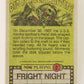 Fright Flicks 1988 Trading Card #2 Man That Soup Is Hot - Fright Night ENG Topps L021249