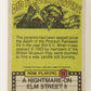 Fright Flicks 1988 Trading Card #15 Must Have Been Someone I Ate NOES ENG Topps L021252