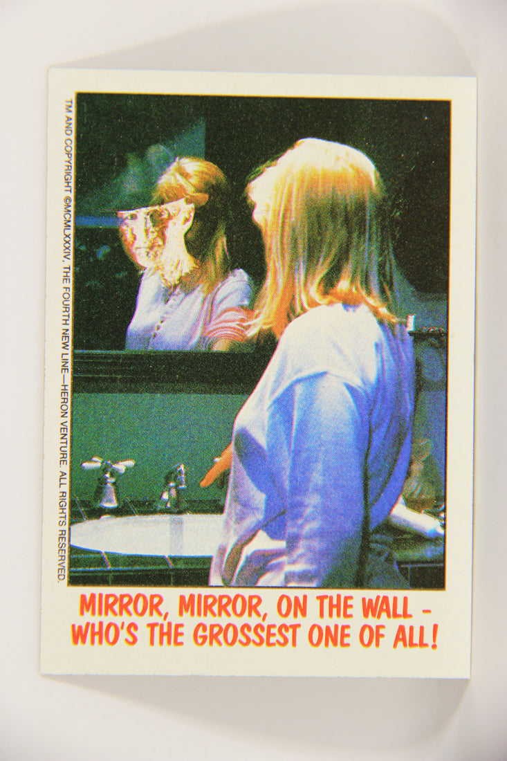 Fright Flicks 1988 Card #31 Mirror Mirror On The Wall Who's The Grossest NOES Topps L021257