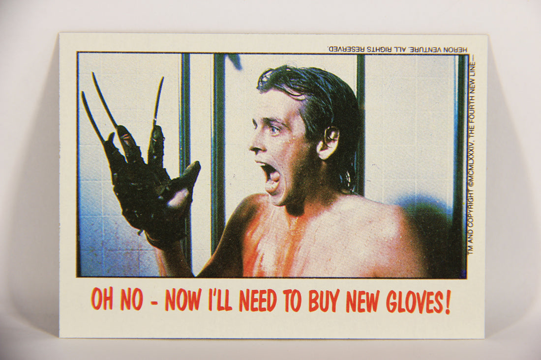 Fright Flicks 1988 Card #33 Oh No Now I'll Need To Buy New Gloves - NOES Topps L021258